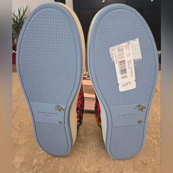 Kurt Geiger LondonSouthbank Tag patchwork lace-up sneakers.  Size 41 - US 10 - Picture 10 of 13